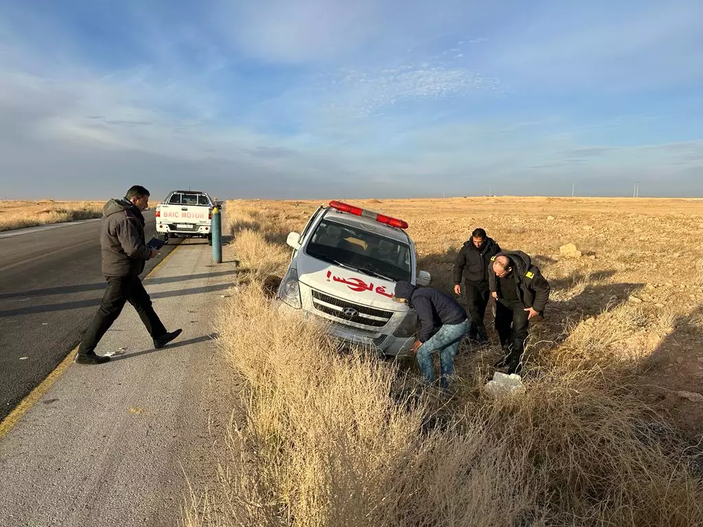إصـ.ابة خمسة أشخاص بجـ.روح متفاوتة إثر حـ.ادث مروري في الرقة 