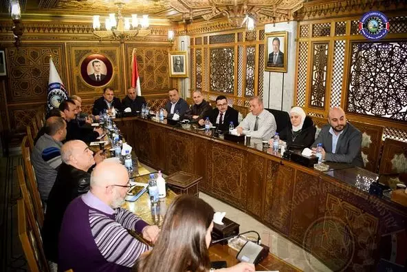 اجتماع في غرفة صناعة دمشق مع المنسق الوطني لمنظمة الأمم المتحدة للتنمية الصناعية لبحث آلية دعم وتطوير قطاع الألبان والأجبان والكونسروة والزيتون 