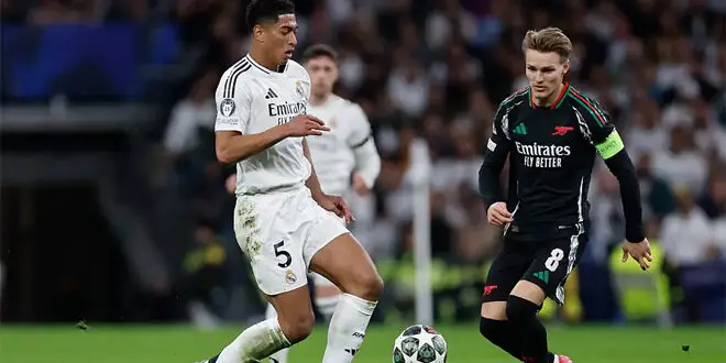 آرسنال يقصي ريال مدريد من دوري أبطال أوروبا ويتأهل إلى النصف النهائي 